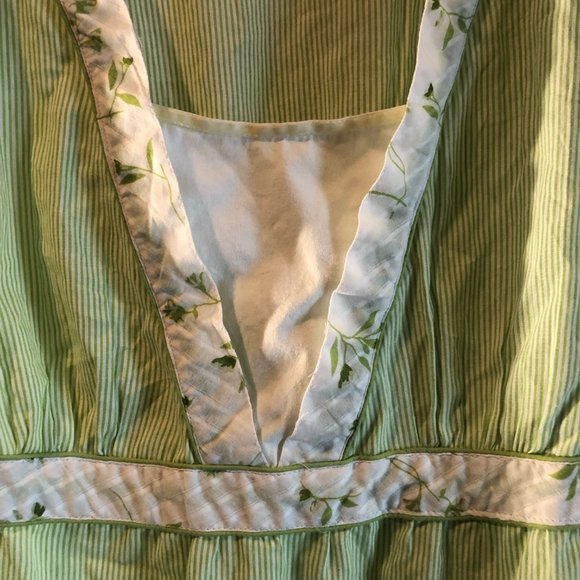 Vintage DCC Misty Large Green & White Blouse - Picture 3 of 8